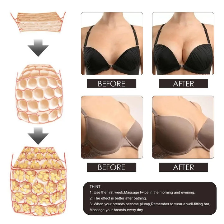 Breast Plump Ultra-Premium Compound Essential Oil Prevent Sagging Increase Breast Elasticity Breast Enlarge Plump Massage Oil