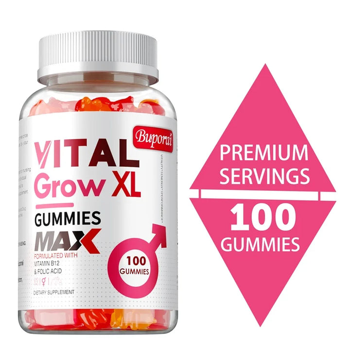Vital Grow XL Male Gummies - Improving Athletic Performance, Male Energy Management, Enhancing Male Vitality and Endurance