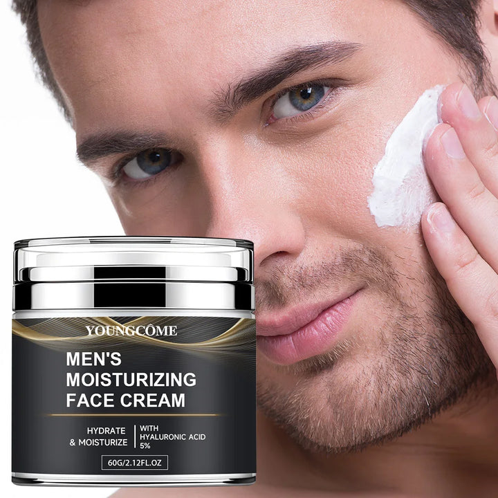 Men's Collagen moisturizing cream with retinol and vitamins, refreshing and hydrating, improves skin elasticity, day and night