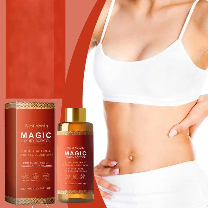 West Month Magic Luxury Body Oil Moisturizing Skin Firming Hip Arm Leg Tighten Skin Barrier Repair Care Relax Body Massage Oil