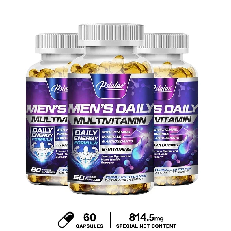 Men's Multivitamin Supplement - Supports Immune Health, Boosts Energy Production, and Improves Vitality and Endurance